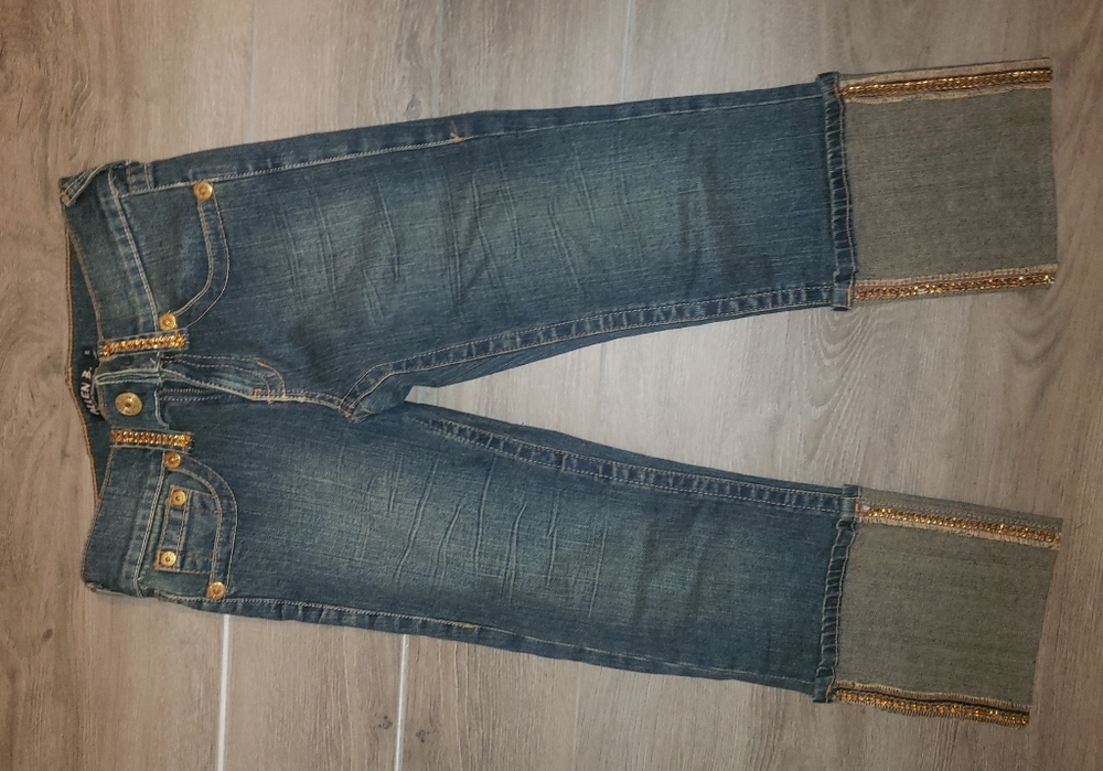 Denim Cropped Pants